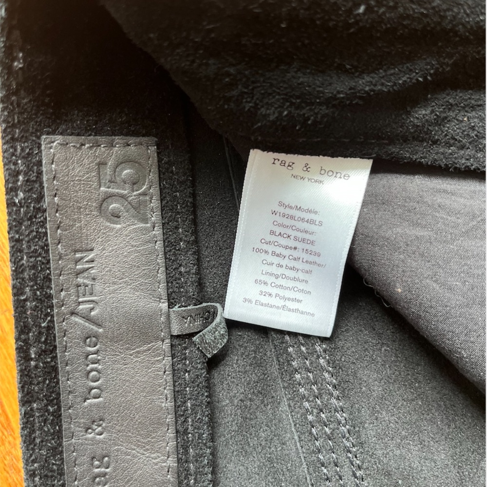 rag & bone Lou Suede High Rise Short - Picture 6 of 6
